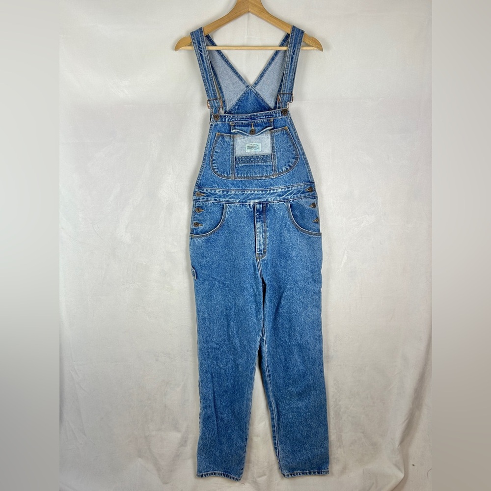 VINTAGE 90s‎ Dennis Denim Carpenter Overalls Women's Size Medium Blue Cotton